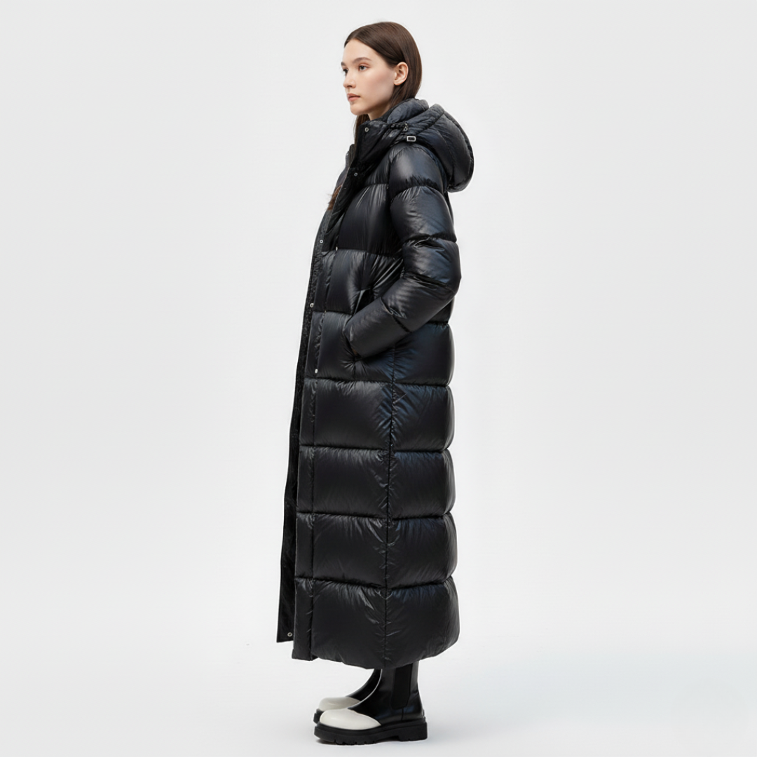 Daunen-Winterjacke für Damen | Mit Kapuze und Innenfutter