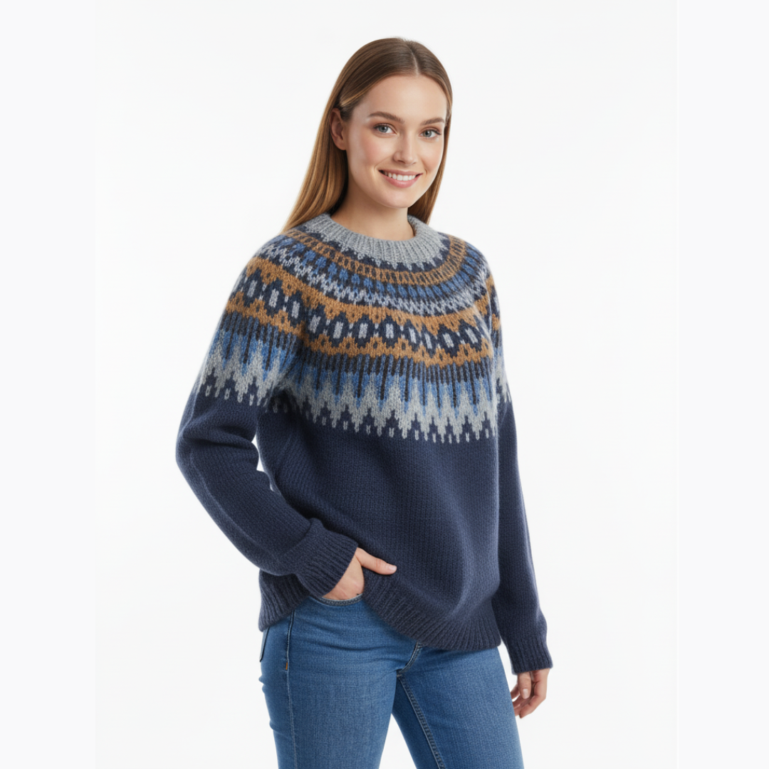Strickpullover für Damen | Klassisches Langarm Design