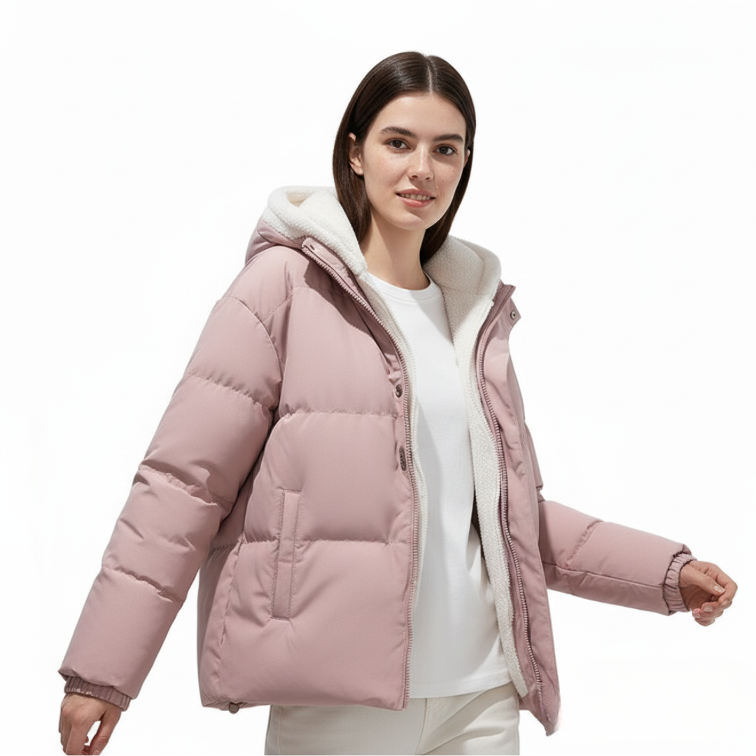 Winter Pufferjacke Damen | Isolierende lange Außenschicht