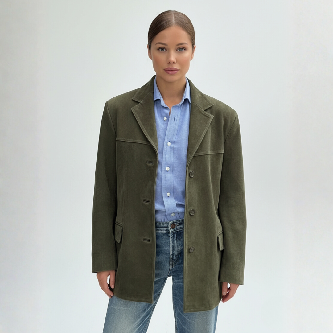 Eleganter Oversize Blazer für Damen mit Reverskragen