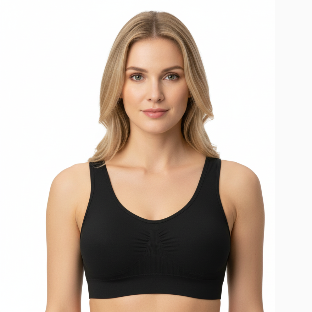 Sport-BH mit elastischem Unterbrustband für Damen