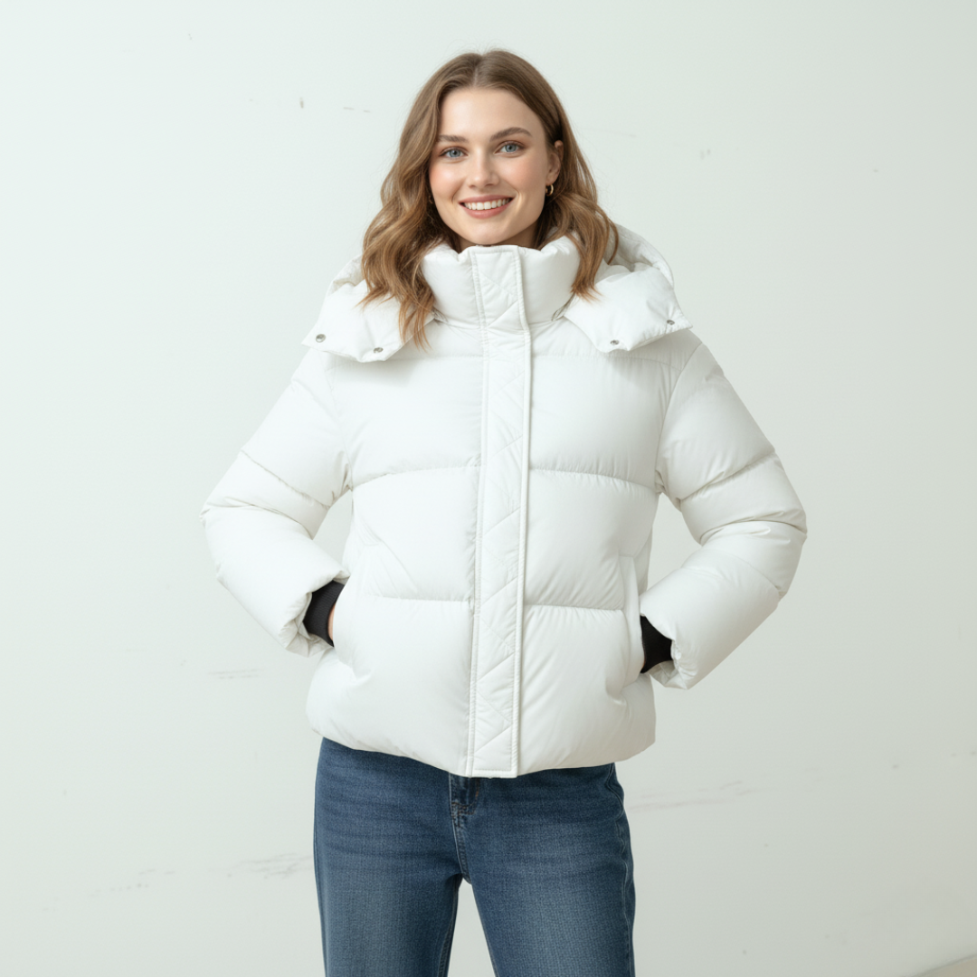 Gepolsterte Pufferjacke Damen | Isolierende Außenschicht