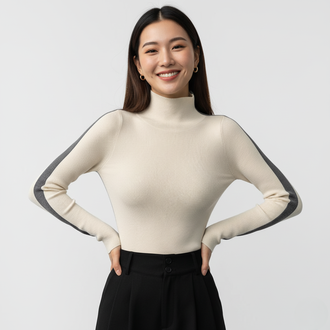 Langarmshirt für Damen | Bicolore und Double Face