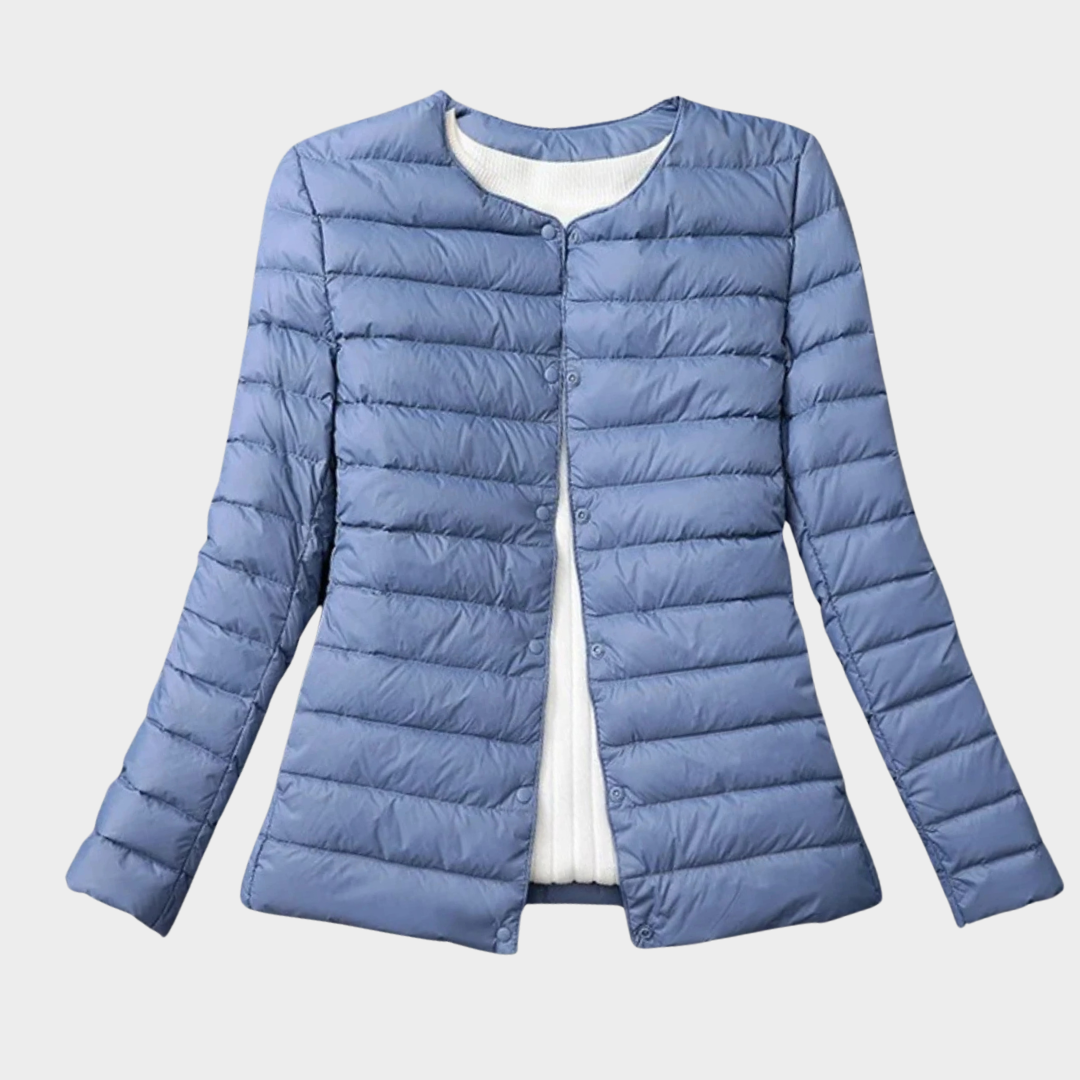 Gesteppten Daunenjacke für Damen | Frontreißverschluss