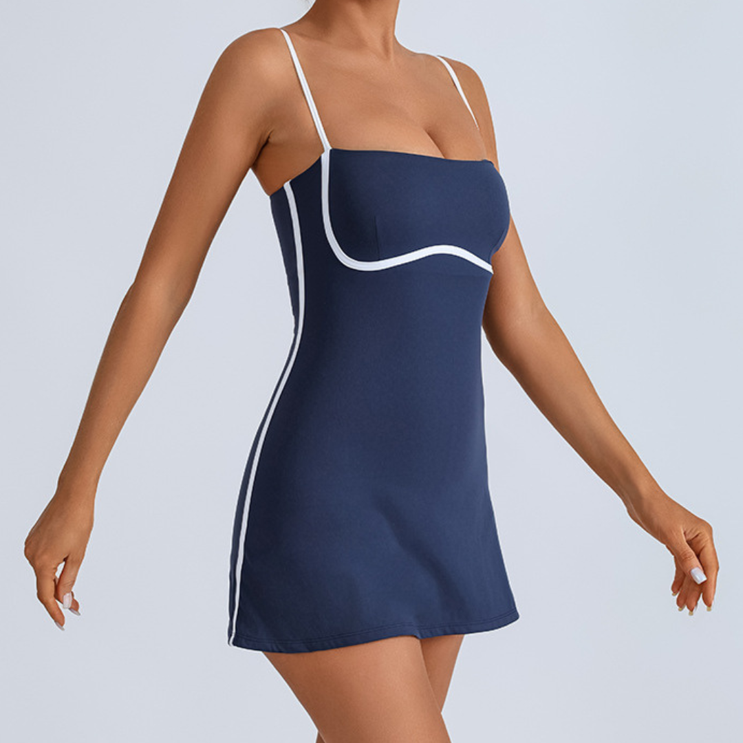 Tennis Kleid für Damen | Sportset mit Polstern