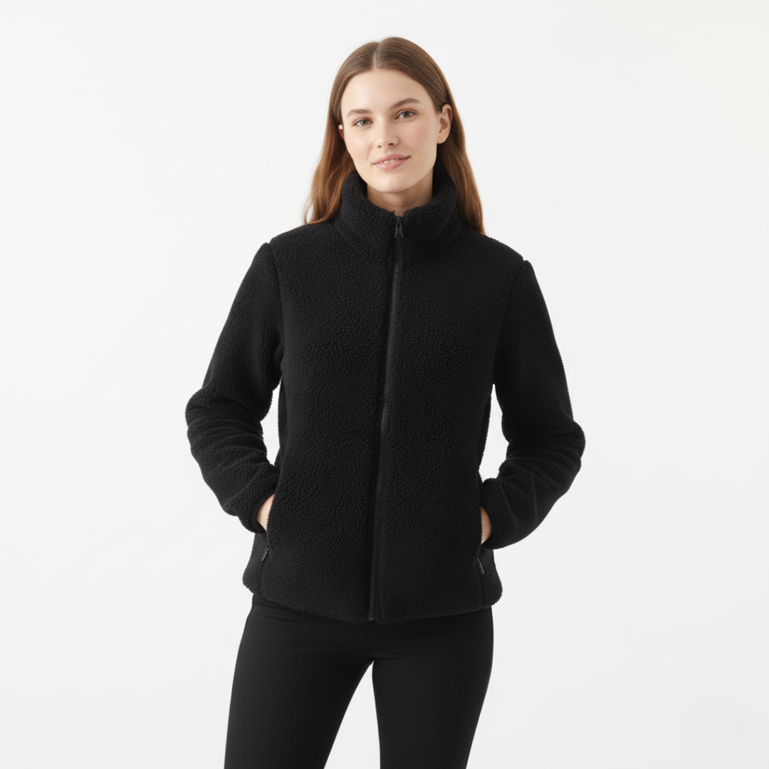 Teddy Jacke Damen | Doppelseitigem Futter