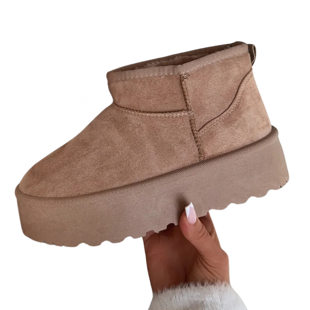 Gefütterte Plateau-Stiefel für Damen