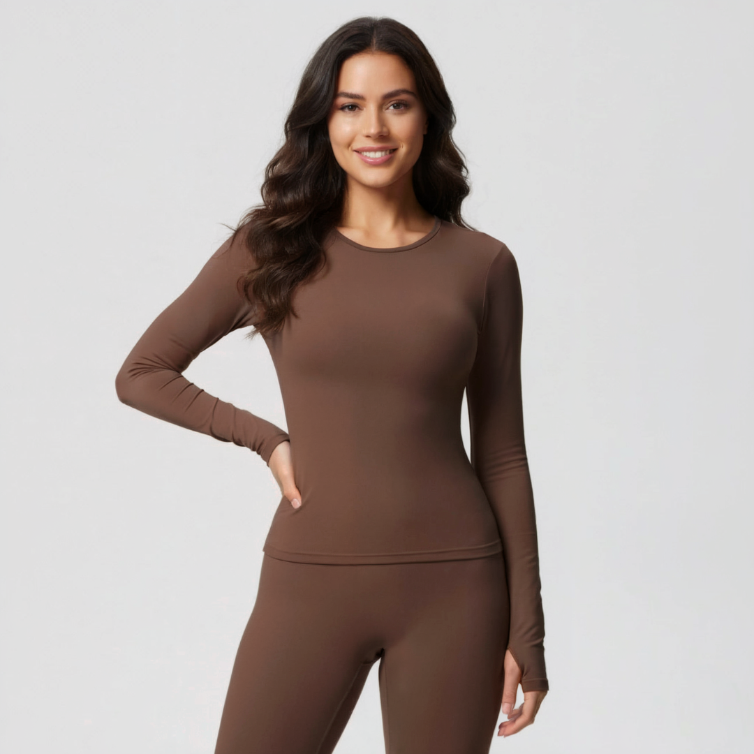 Langarmshirt mit Geradem Schnitt für Damen