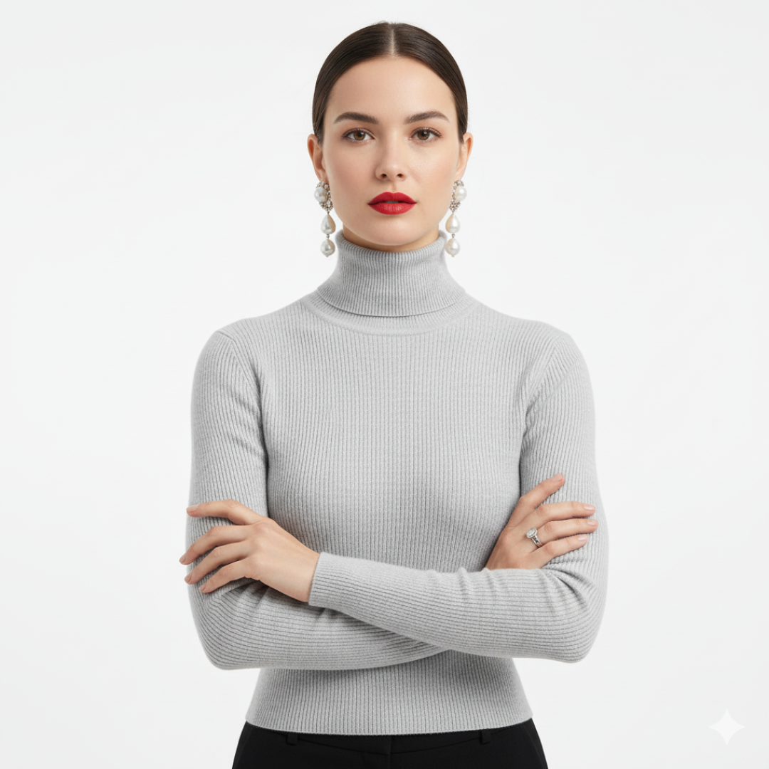 Rollkragen-Pullover für Damen | Lässige Strickmode