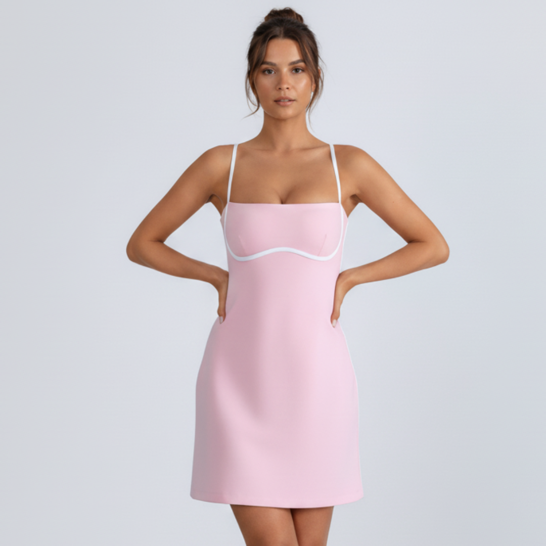 Tennis Kleid für Damen | Sportset mit Polstern