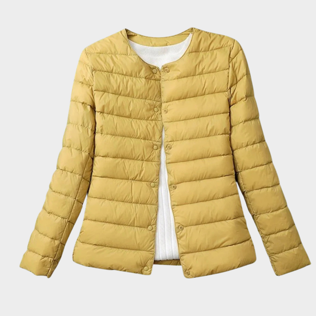 Gesteppten Daunenjacke für Damen | Frontreißverschluss