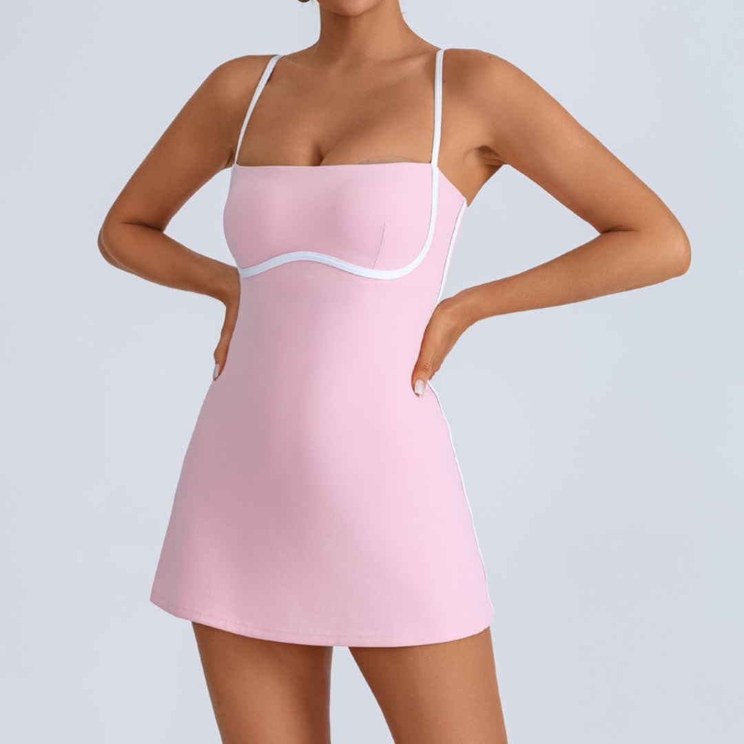 Tennis Kleid für Damen | Sportset mit Polstern