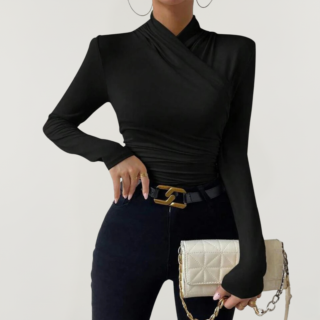 Langarmshirt für Damen | Asymmetrisches Design