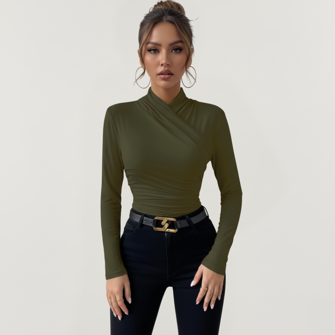 Langarmshirt für Damen | Asymmetrisches Design