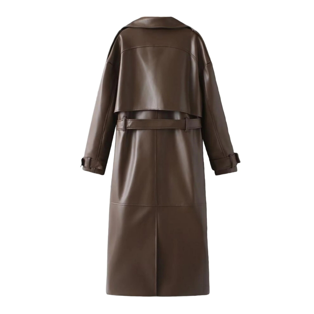 Trenchcoat für Damen | Maxi-Länge mit Reverskragen