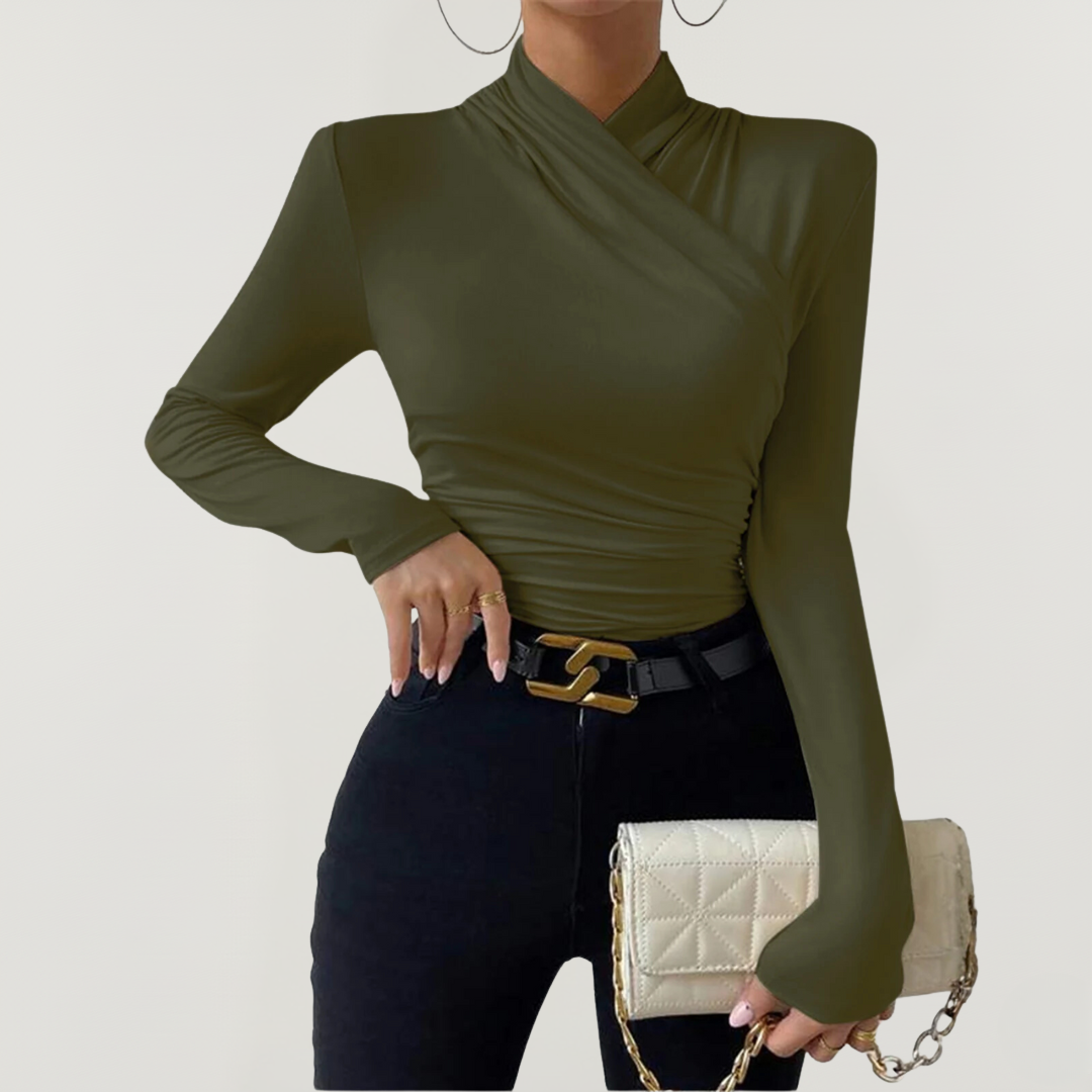 Langarmshirt für Damen | Asymmetrisches Design