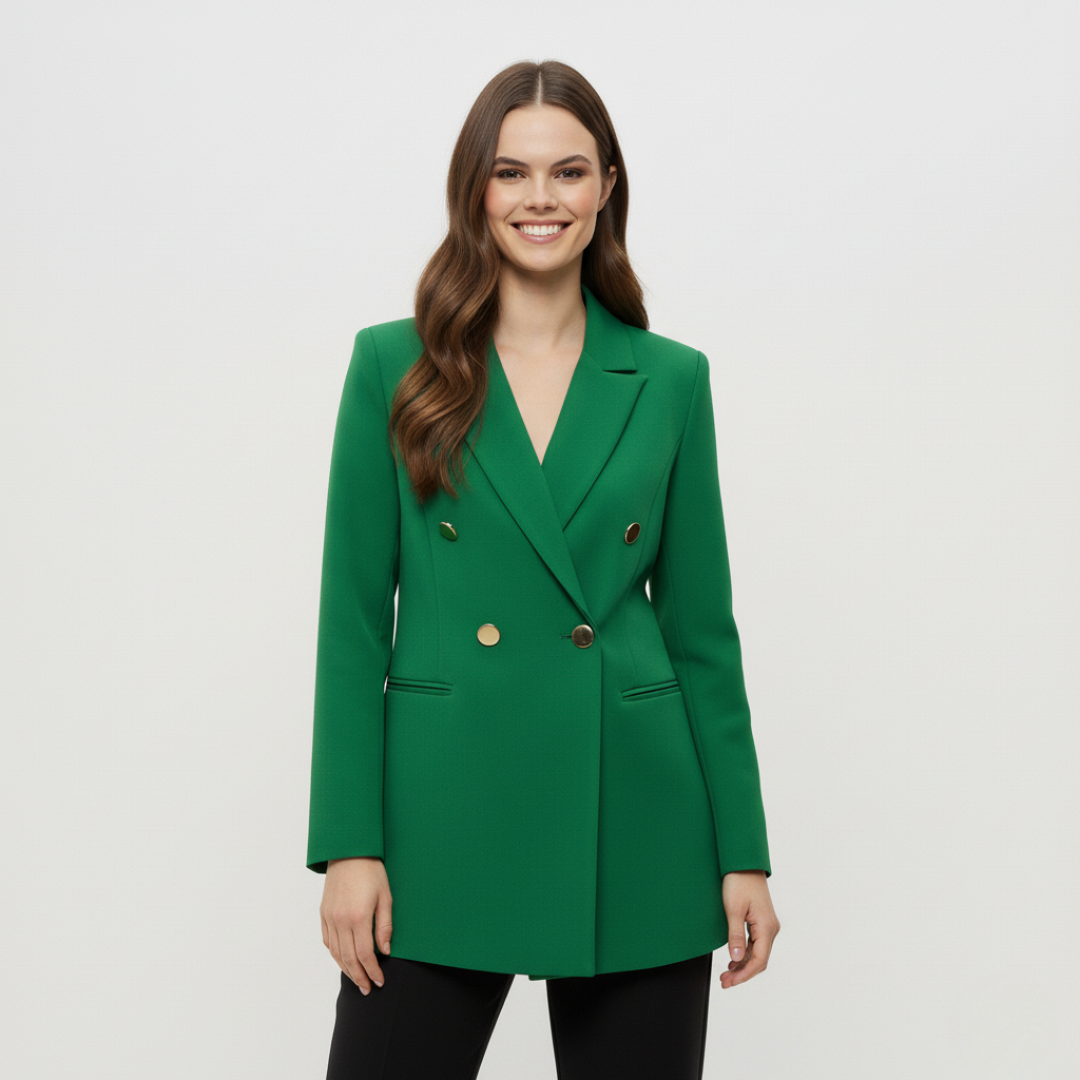 Doppelreihiger Blazer für Damen | Spitzrevers Design