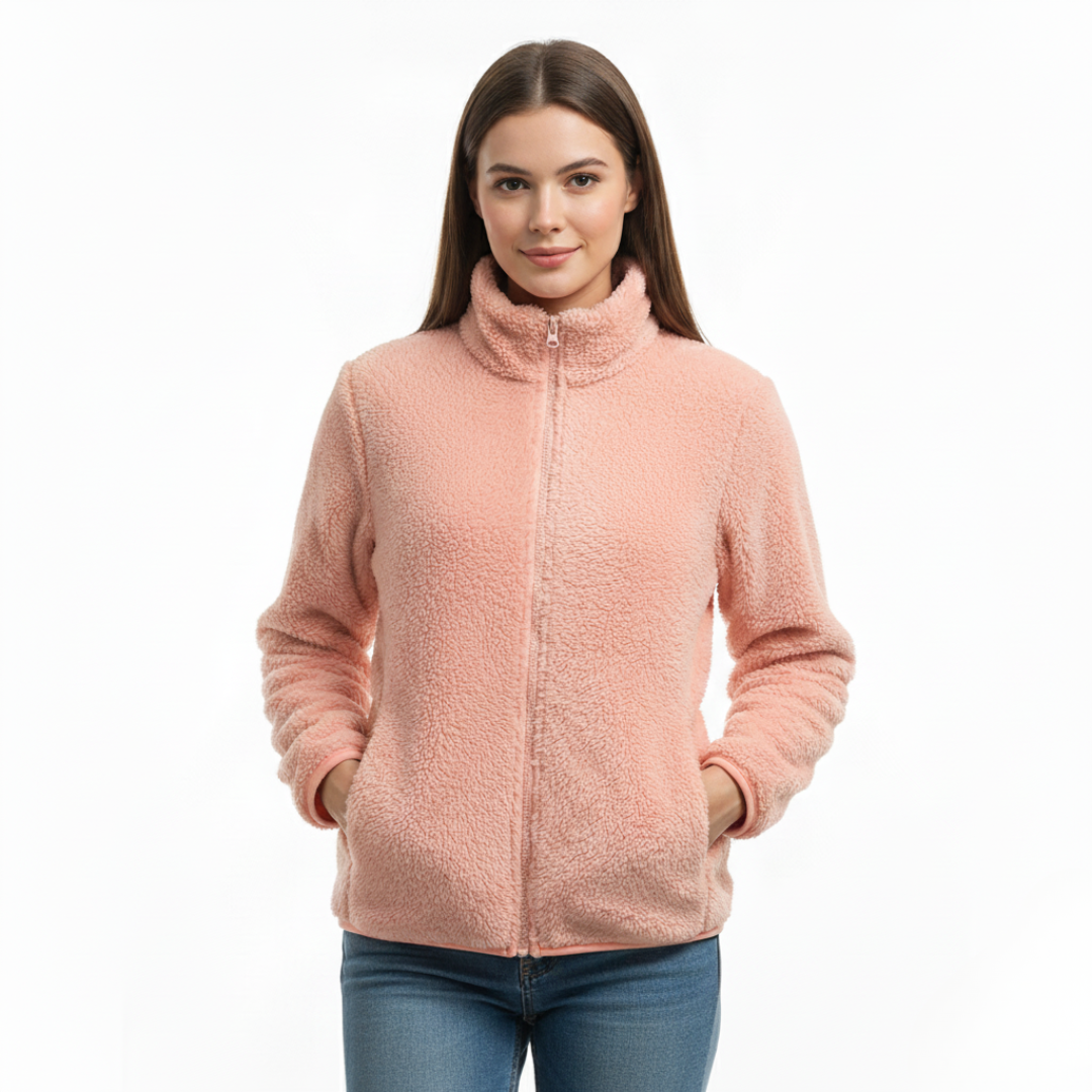 Teddy Jacke Damen | Doppelseitigem Futter