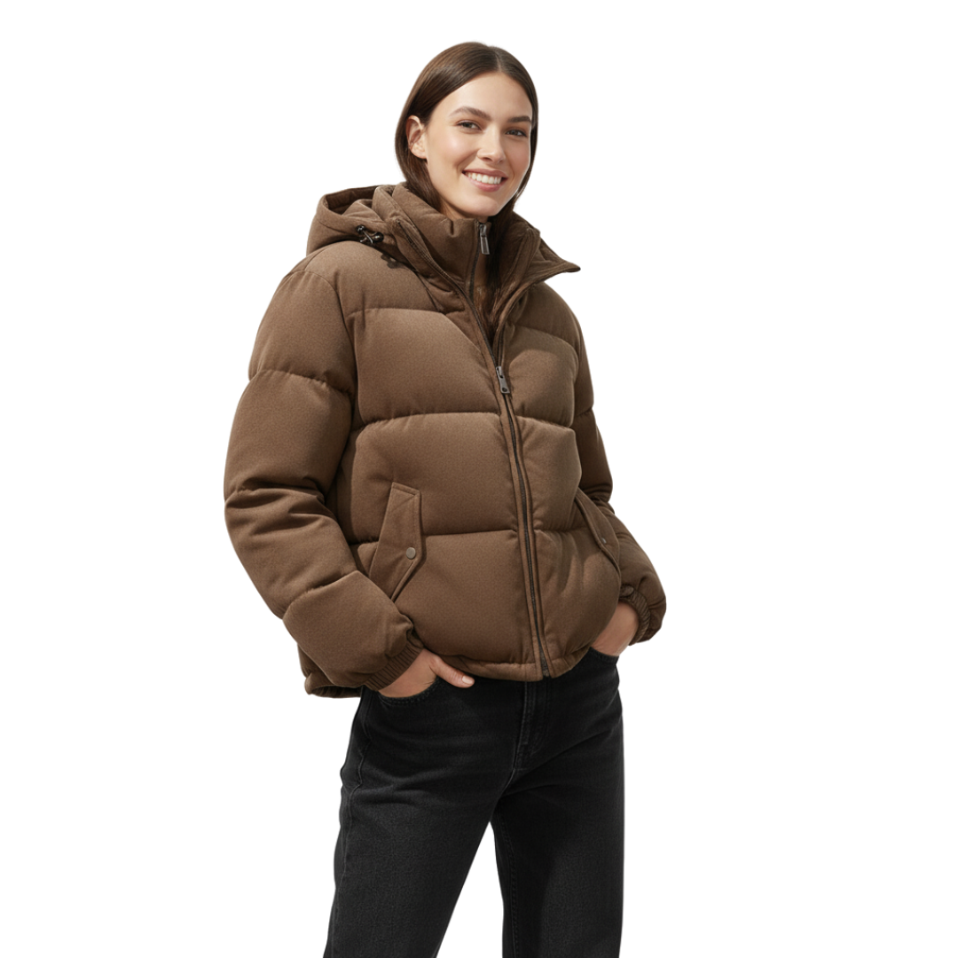 Pufferjacke Damen | Mit Kapuze und Wärmend