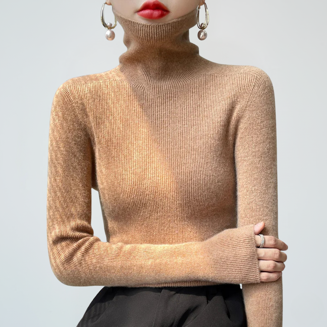 Rollkragen-Pullover für Damen | Lässige Strickmode