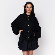 Übergroßer Cardigan für Damen | Knopfleiste