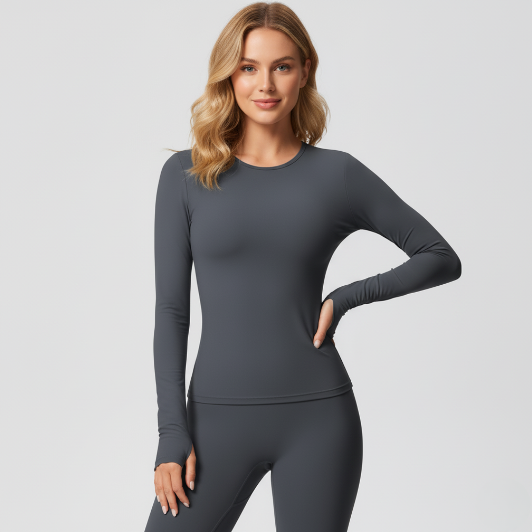 Langarmshirt mit Geradem Schnitt für Damen