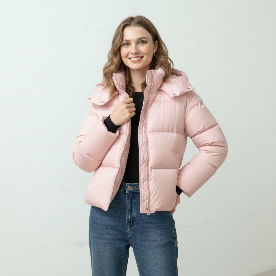 Gepolsterte Pufferjacke Damen | Isolierende Außenschicht