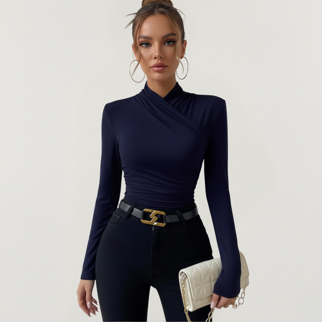 Langarmshirt für Damen | Asymmetrisches Design