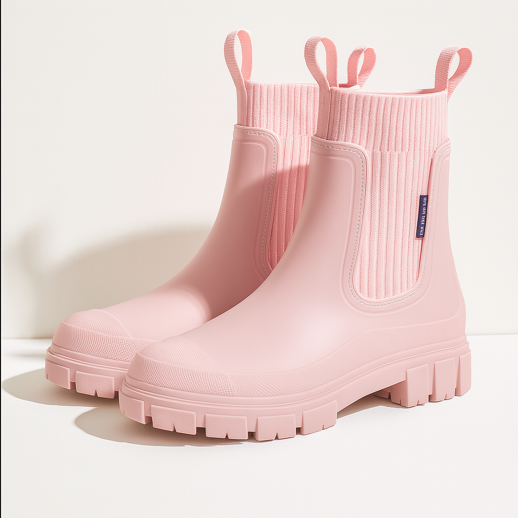 Chelsea Stiefel für Damen | Blockabsatz Elastikeinsatz