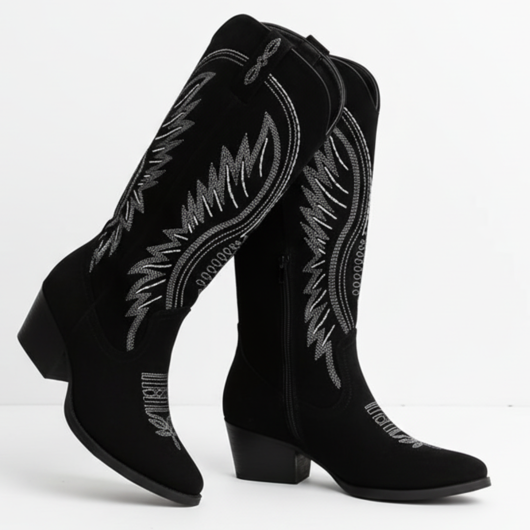 Cowboystiefel für Damen | Blockabsatz Westernstil