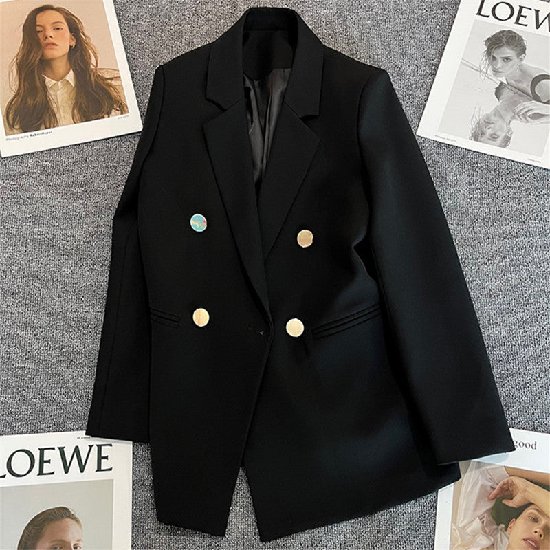 Doppelreihiger Blazer für Damen | Spitzrevers Design