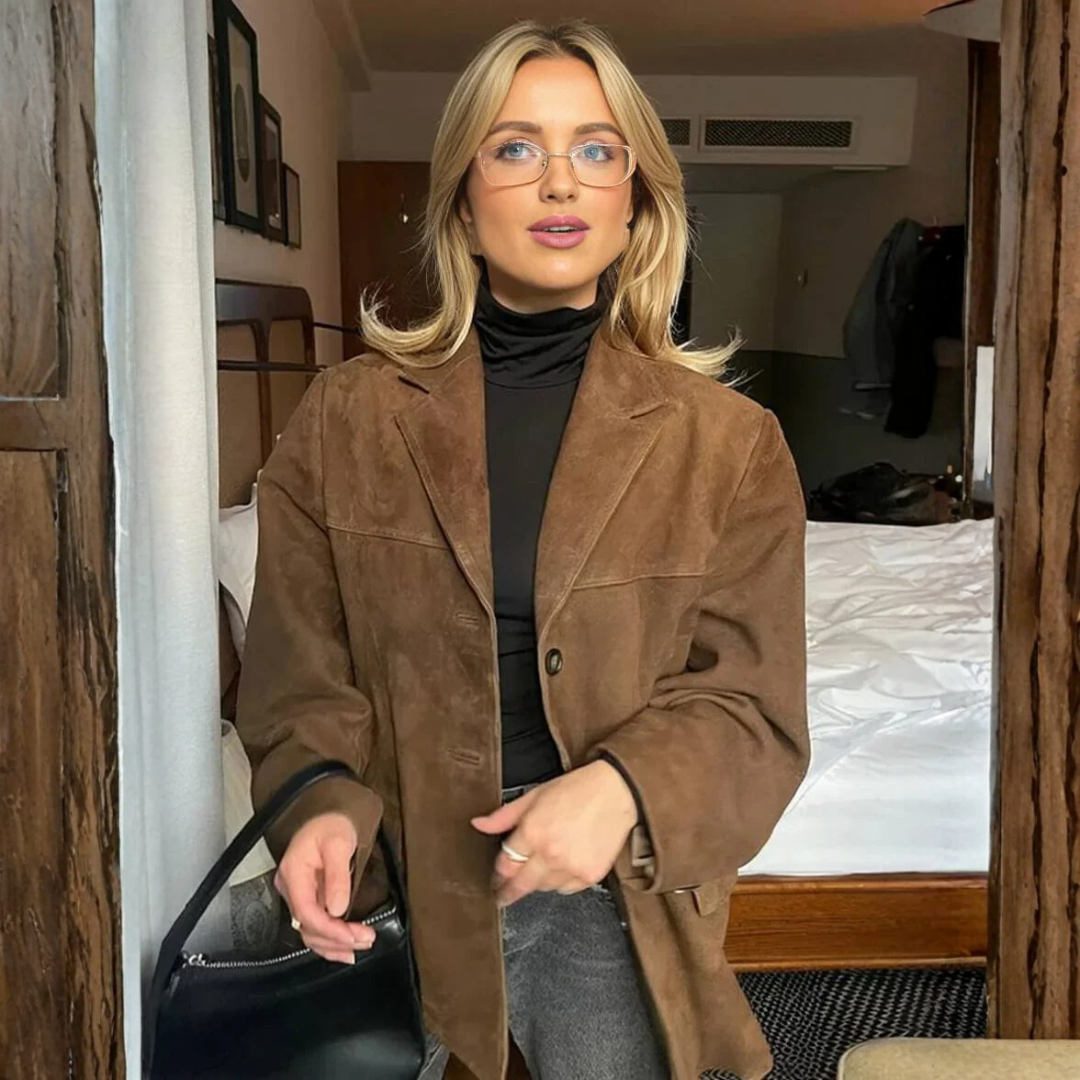 Eleganter Oversize Blazer für Damen mit Reverskragen