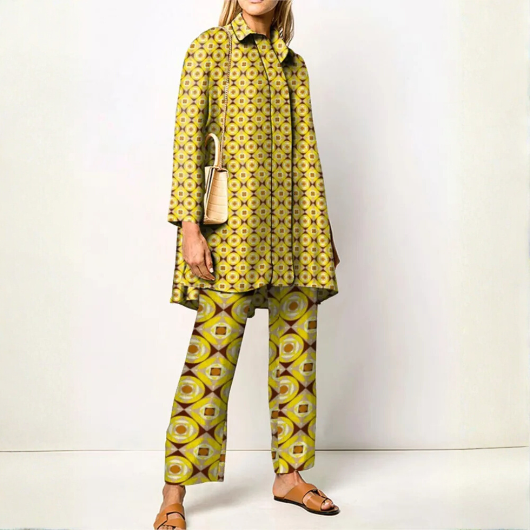 Strukturiertes Herbstkleid für Damen | Langarm Design