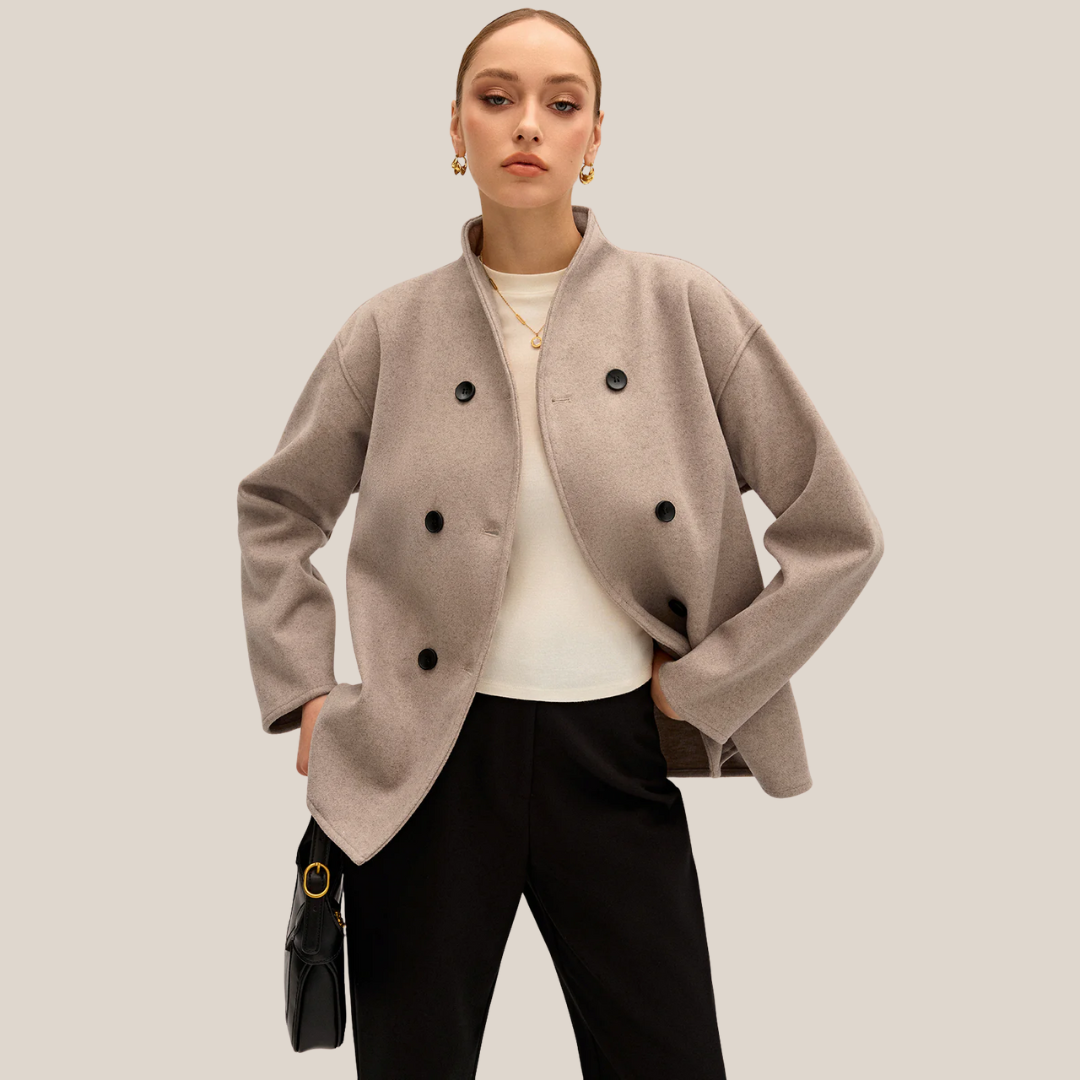 Damen Jacke mit Knopfleiste | Vorderer Verschlussstil