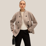 Damen Jacke mit Knopfleiste | Vorderer Verschlussstil