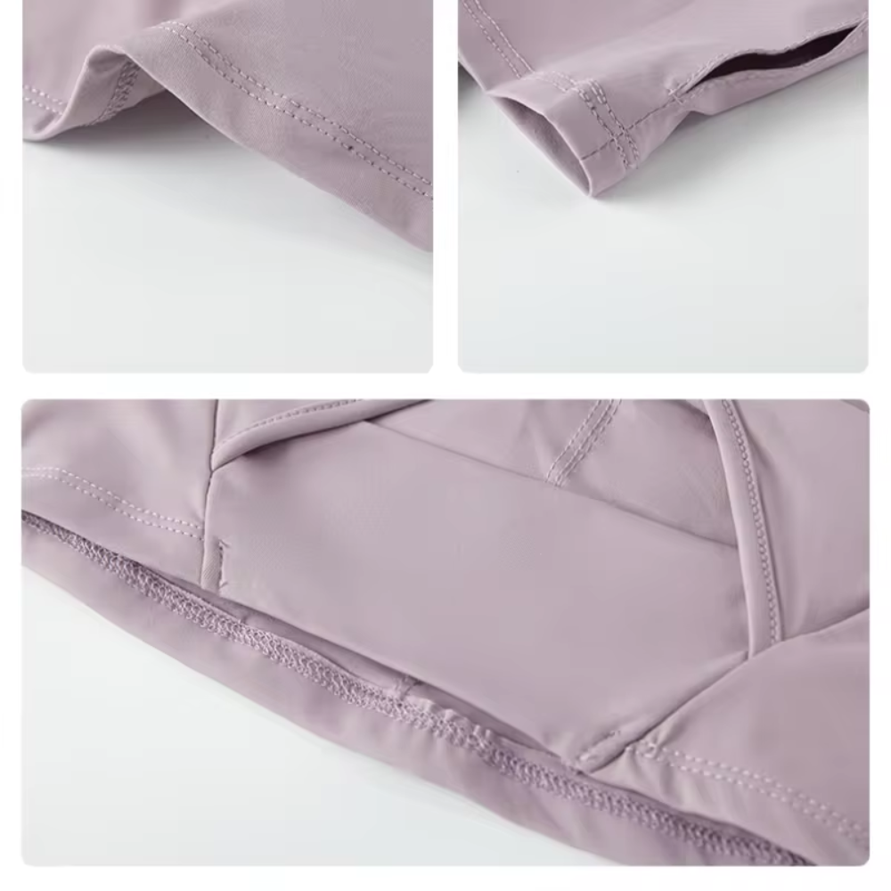 Women's Open-Back Yoga Crop Top | Long sleeve gym shirt