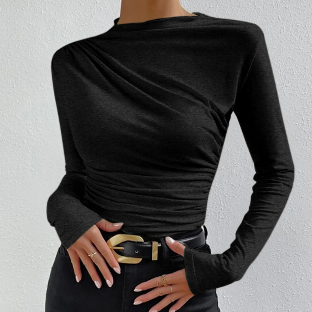 Damen Pullover | Mit Ruché und Langarm