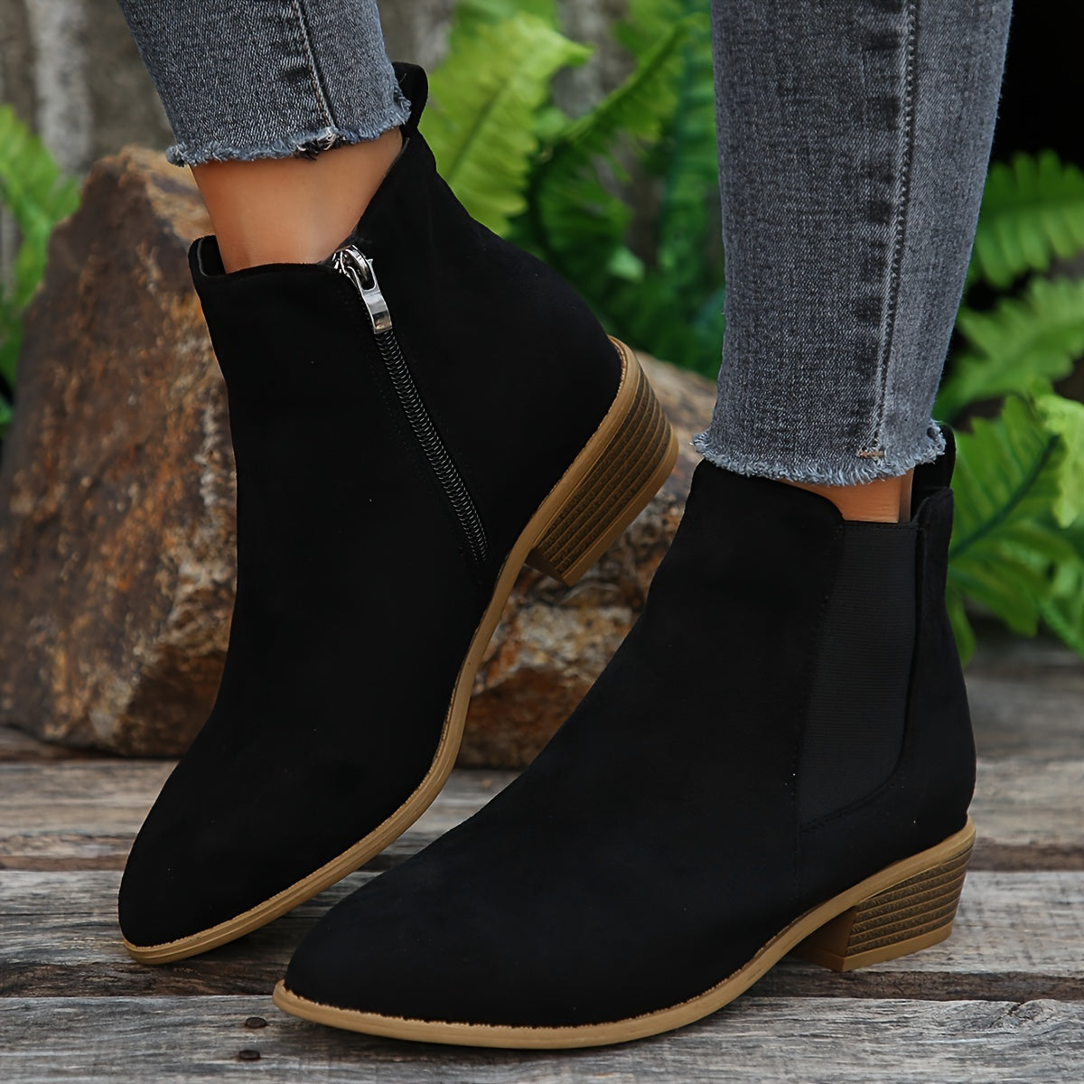 Damen Ankle Boots | Wildlederoptik