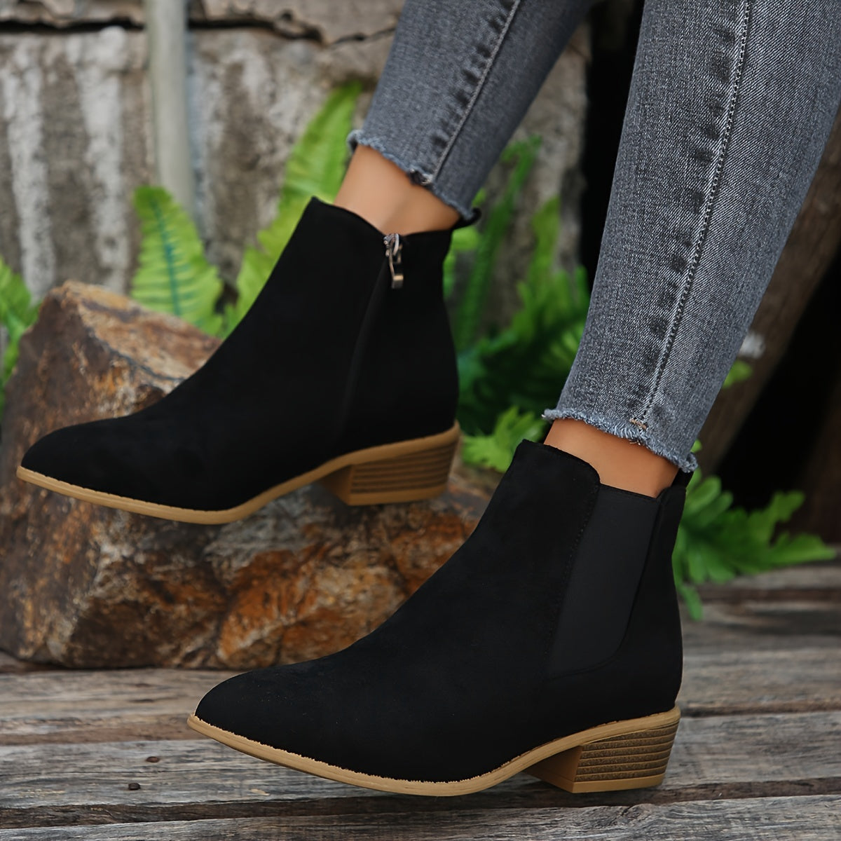 Damen Ankle Boots | Wildlederoptik
