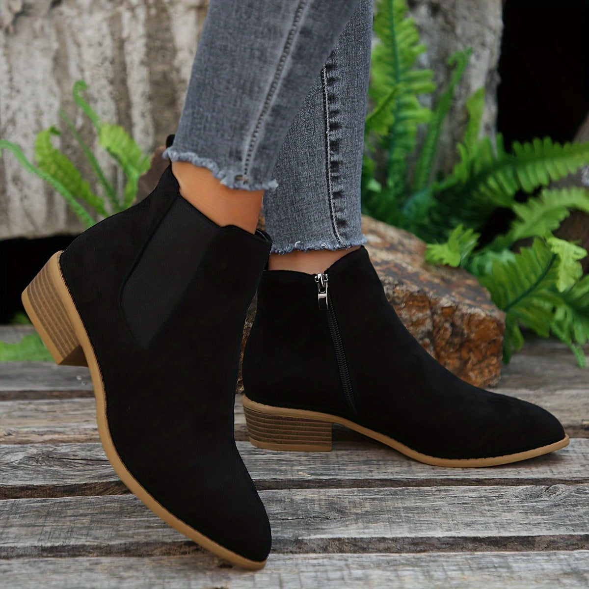 Damen Ankle Boots | Wildlederoptik