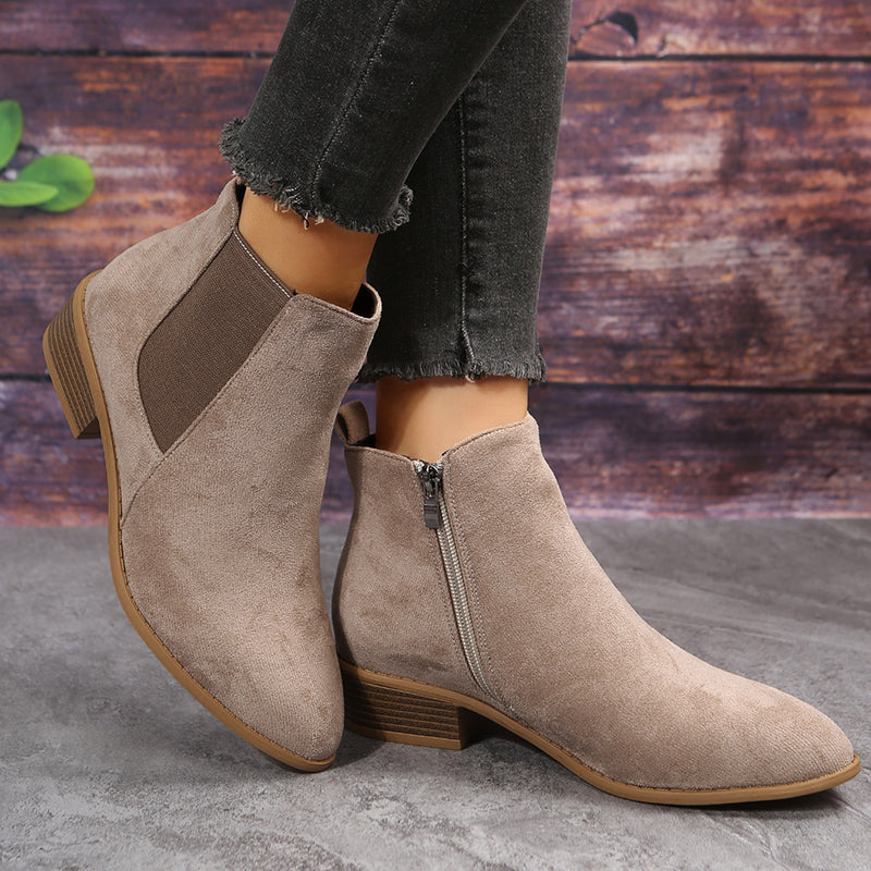 Damen Ankle Boots | Wildlederoptik