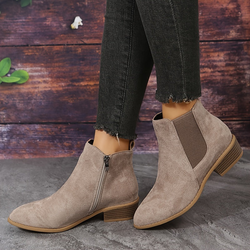 Damen Ankle Boots | Wildlederoptik