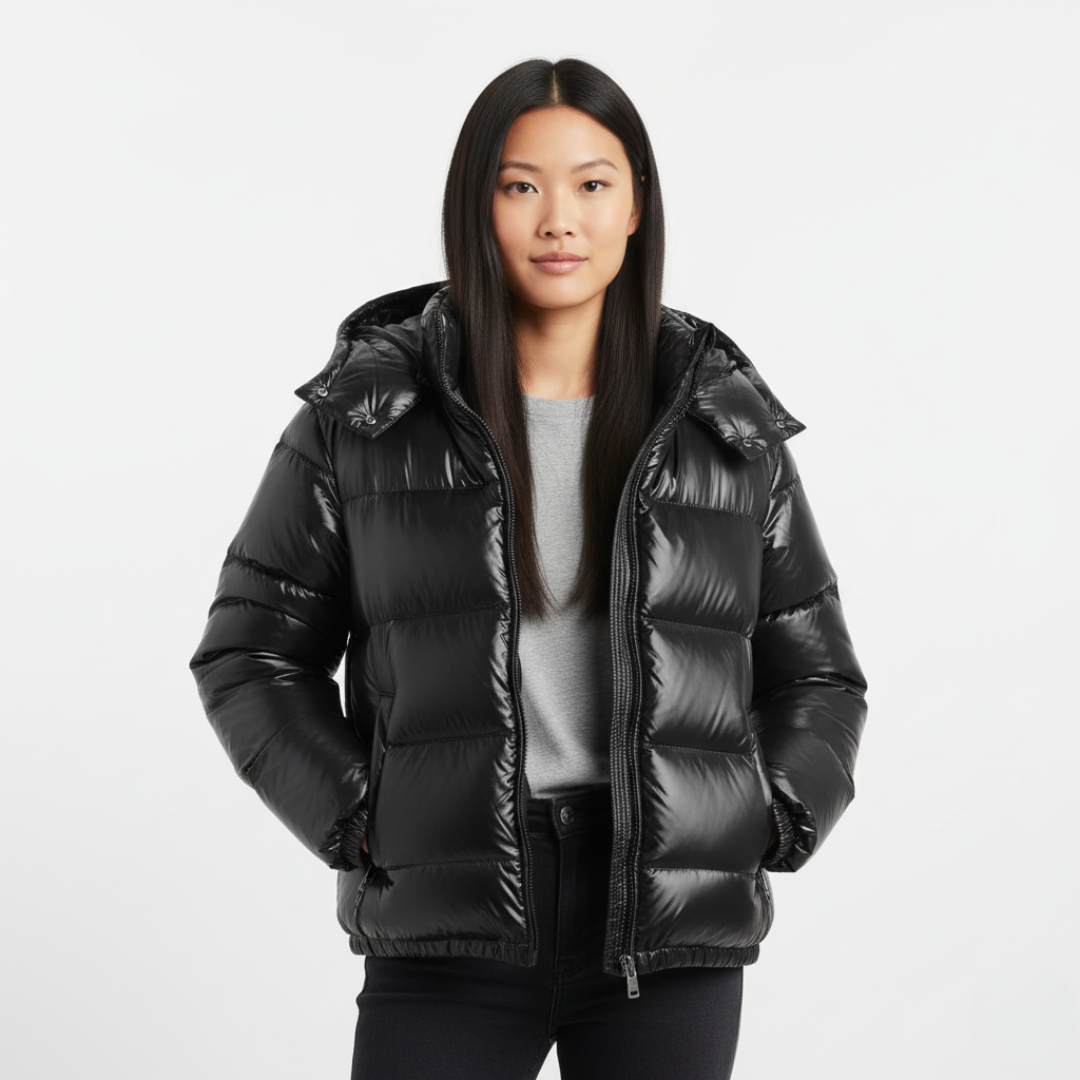 Daunenfedern Pufferjacke für Damen | Wärmende Isolierung