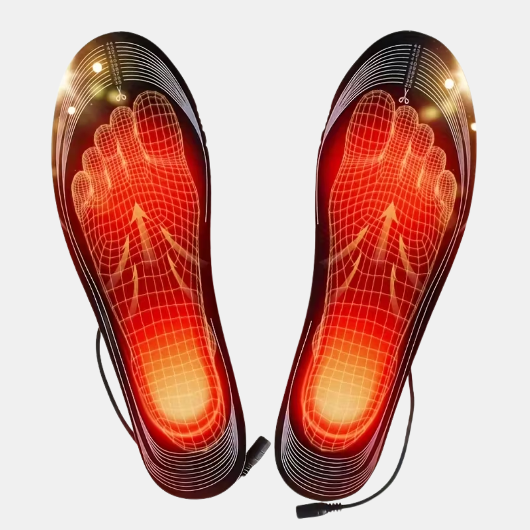 Elektrisch beheizte Einlegesohlen für Unisex | USB Anschluss