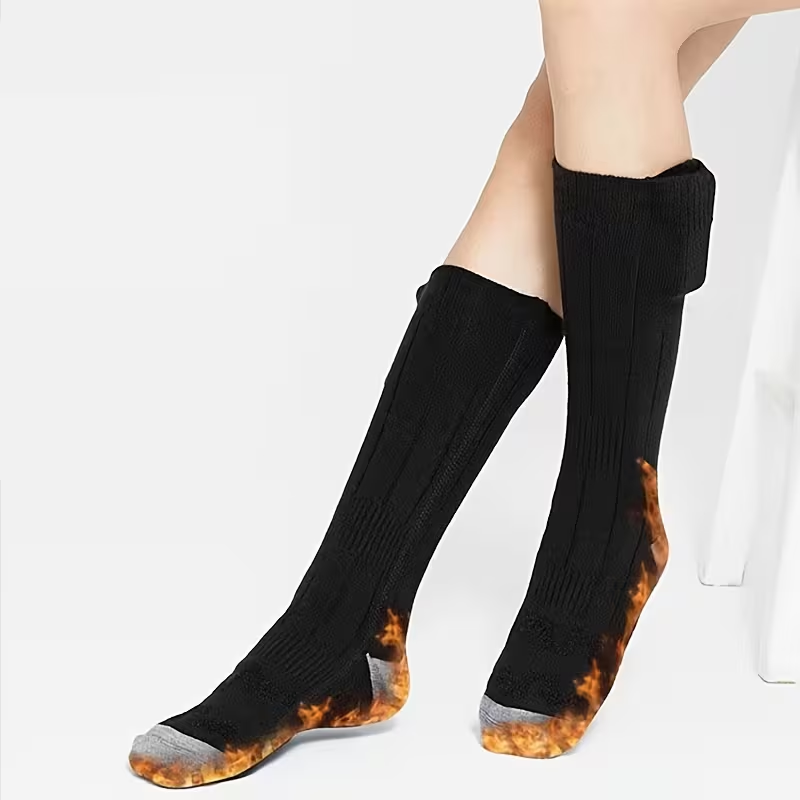Elektrische Heizsocken für Unisex | Einstellbare Temperaturregelung