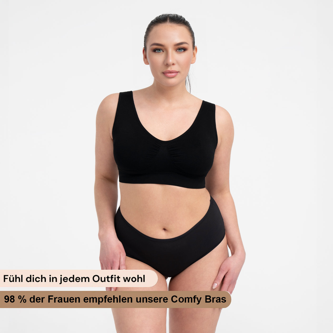 Comfortable sports bra with shaping