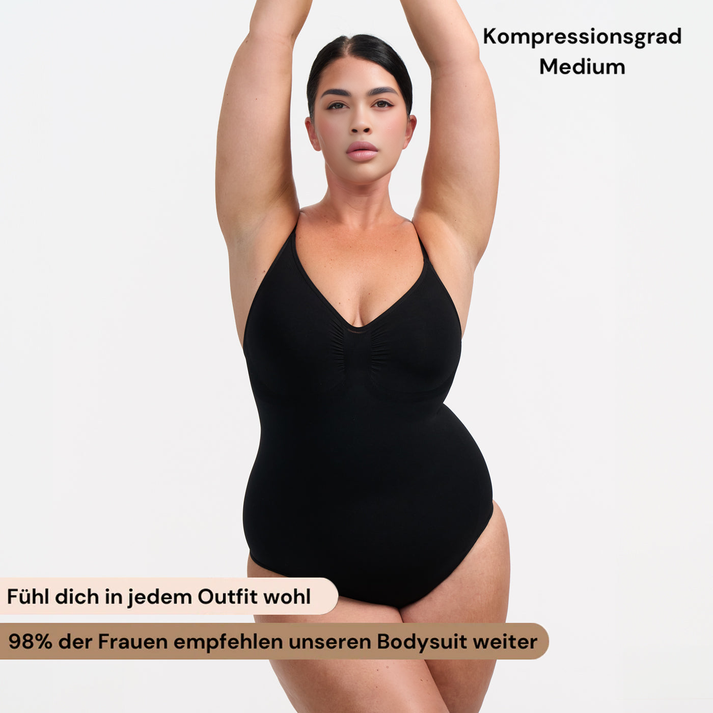 Sculpting bodysuit with string for seamless shaping and elegant support