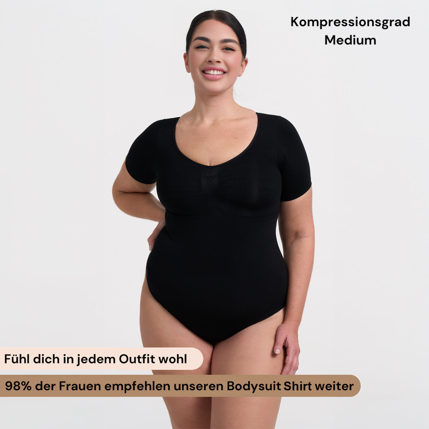 Bodysuit Sculpting Shapewear T-Shirt with Briefs