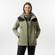 Fleece Jacke Damen | Mit Kapuze und Abnehmbarem Innenfutter