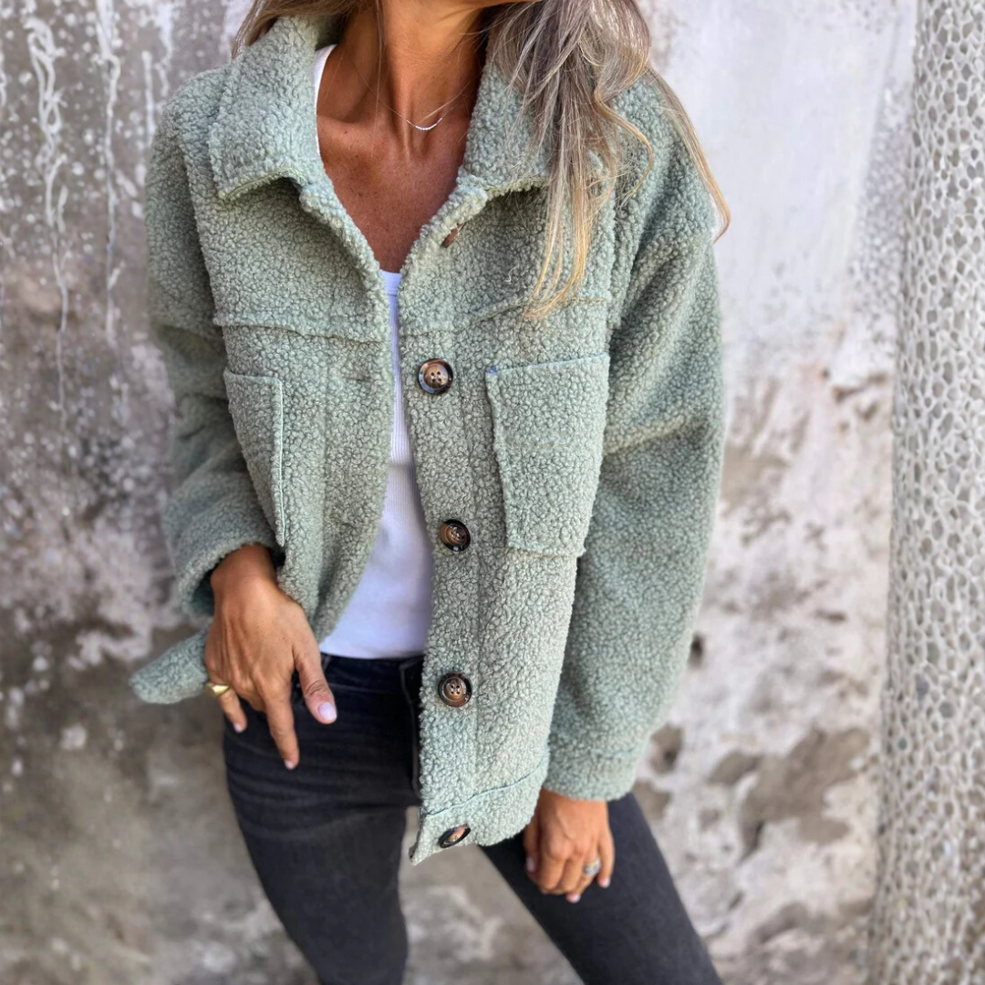 Damen Teddyjacke | mit Reißverschluss